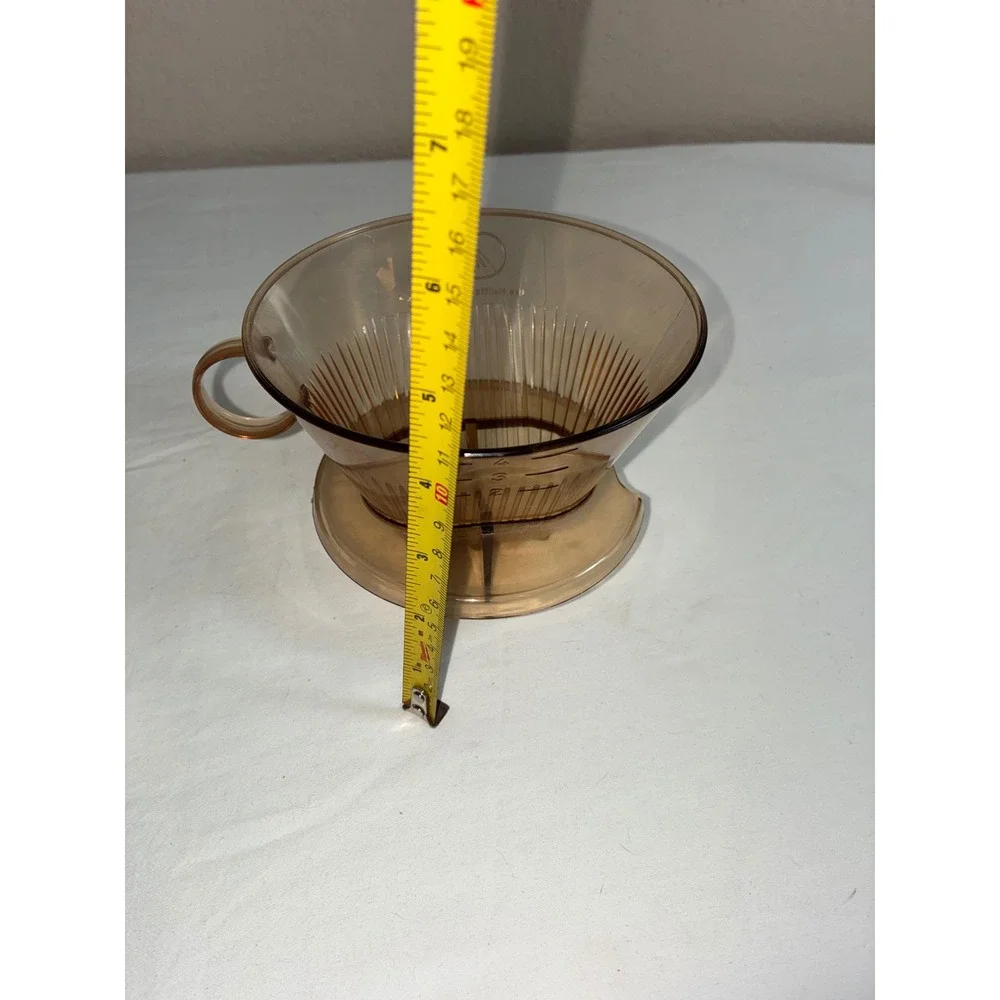 Vintage Melitta No. 4 Coffee Filter Plastic 1-Hole Pour Over Brewer 1970s Retro